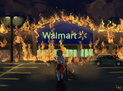 Burn Walmart